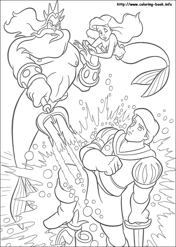 The Little Mermaid coloring picture